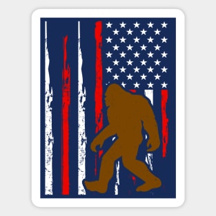 Bigfoot Flag Magnet